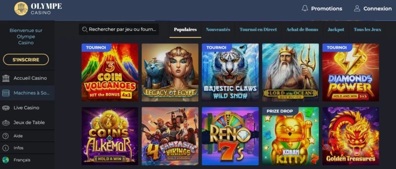 France - bonus olympe casino